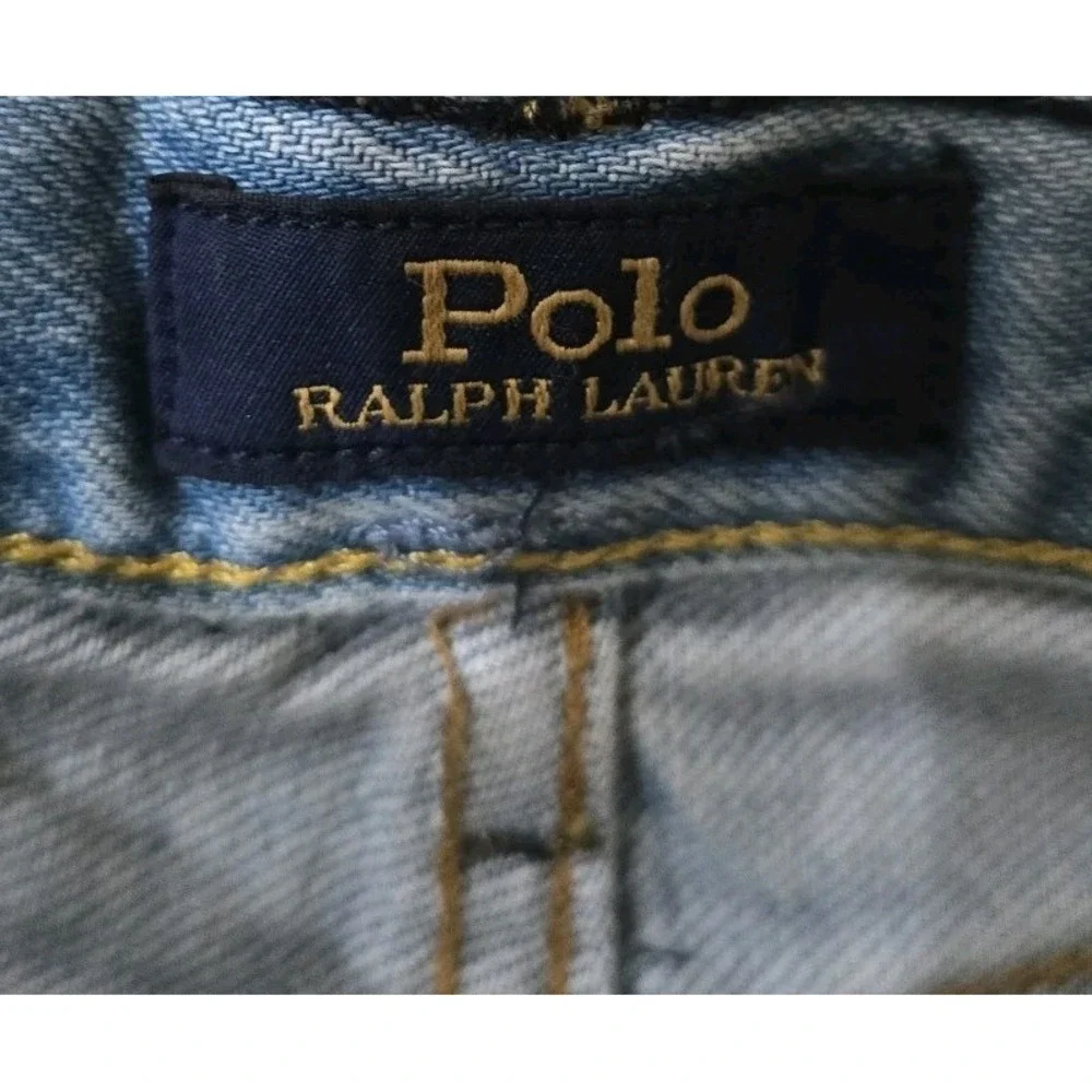 NWT Polo Ralph‎ Lauren Youth Boys RL 67 Denim Shorts Sz 3T Sullivan Slim Roll Up